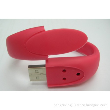 USB Pen Drive Silicone Wristband, Can Preload Files to USB